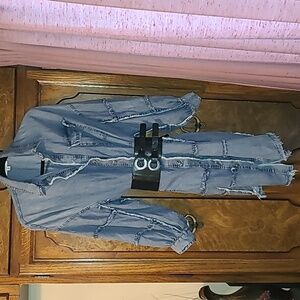 NWOT Oversized Bluejean Shirt Dress